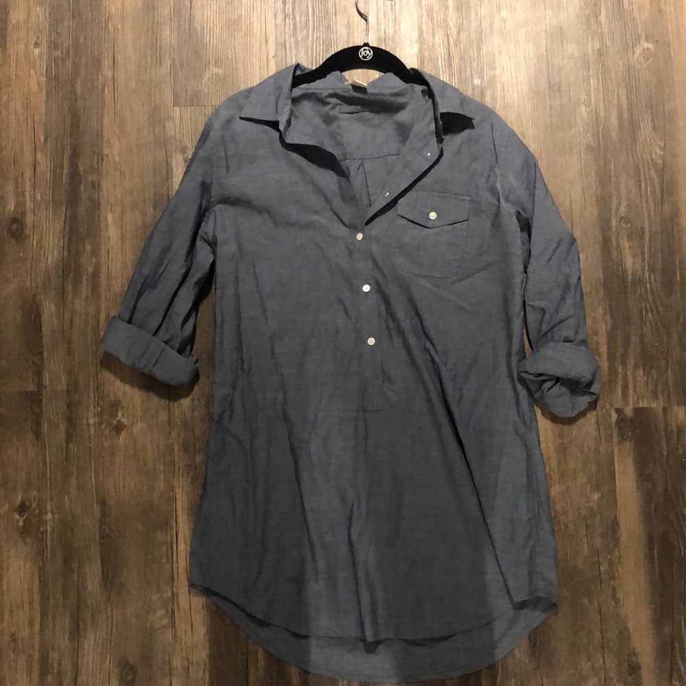 J Crew Shirt Dress Denim